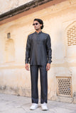 Black Denim Kurta Shirt