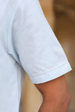 Sky Blue Cuban Collar Shirt