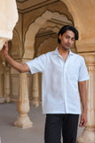 Sky Blue Cuban Collar Shirt