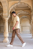 Beige Crew Neck T-Shirt
