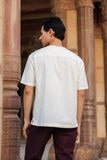 Cream Crew Neck T-Shirt