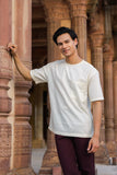Cream Crew Neck T-Shirt