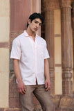 Pink Cuban Collar Shirt