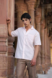 Pink Cuban Collar Shirt