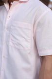 Pink Cuban Collar Shirt