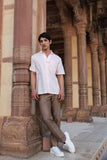 Pink Cuban Collar Shirt