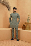 KUBA EMBELLISHED & PRINTED KURTA SET