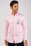 Pink Shirt with Silver Teddy