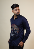KEITHA DESIGNER MOUNTAIN EMBROIDERED SHIRT