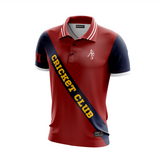 Cricket Club Dri-FIT Wine Red GA Cricket polo