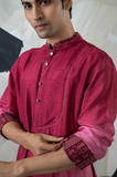 Dark red kurta set