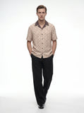 The "Shower of Forms" Cuban Collared Shirt