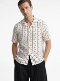 The "Shower of Forms" Cuban Collared Shirt