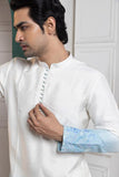 IVORY-SKY OMBRE EMBROIDERED NEHRU