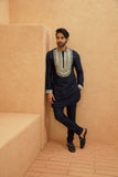 MALIK MIDNIGHT BLUE KURTA SET