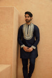MALIK MIDNIGHT BLUE KURTA SET