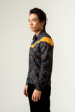 UNISEX AGITATION PRINT PANELLED SHIRT