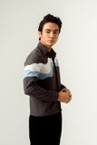 UNISEX GREY PANELLED SHIRT
