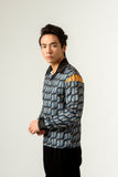 UNISEX ENNUI PRINT SHOULDER DETAILED SHIRT