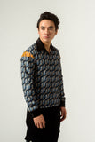 UNISEX ENNUI PRINT SHOULDER DETAILED SHIRT
