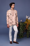 Ahan Macaw Pink Jodhpuri Set