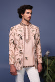 Ahan Macaw Pink Jodhpuri Set