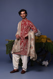 Nazm Maroon Kurta Set