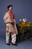 Nazm Maroon Kurta Set