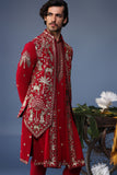 Heer Pichwai Resham Hot Pink Kurta Jacket Set