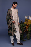 Faiz Beige Kurta Set
