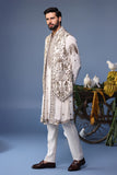 Aatif Pichwai Ivory Kurta Jacket Set
