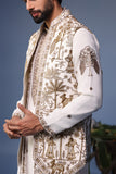 Aatif Pichwai Ivory Kurta Jacket Set