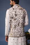 Aatif Pichwai Ivory Kurta Jacket Set