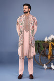 Abeer Pink Kurta Jacket Set