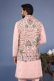 Abeer Pink Kurta Jacket Set