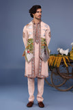Ahad Pink Kurta Jacket Set
