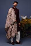 Rafi Wine Kurta Set