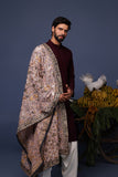 Rafi Wine Kurta Set