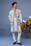 Farees Cocktail Blue Kurta Jacket Set