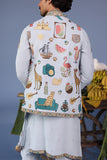 Farees Cocktail Blue Kurta Jacket Set