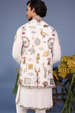 Kainaat Ivory Kurta Jacket Set