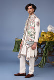 Bilal Ivory Kurta Jacket Set
