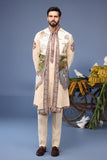 Musaafir Cream Kurta Jacket Set