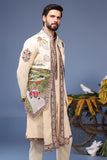 Musaafir Cream Kurta Jacket Set