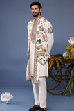 Jihan Cocktail Ivory Kurta Jacket Set
