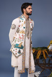 Jihan Cocktail Ivory Kurta Jacket Set