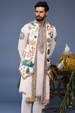 Jihan Cocktail Ivory Kurta Jacket Set