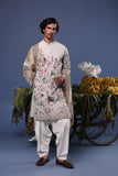 Jibran Giraffe Ivory Kurta Set