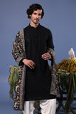 Kashif Black Kurta Set
