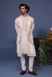 Hayan Pichwai Resham Ivory Kurta Jacket Set